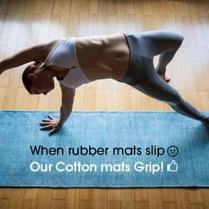 gripping yoga mat